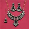 Indo Western Moti Necklace With Mehndi Plating