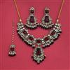 Indo Western Moti Necklace With Mehndi Plating
