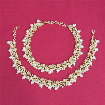 Indo Western Moti Payal With Gold Plating