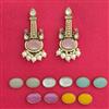Indo Western Changeable Earring With Mehndi Plating