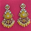 Indo Western Classic Earring With Mehndi Plating