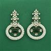 Indo Western Moti Earring With Mehndi Plating
