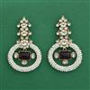 Indo Western Moti Earring With Mehndi Plating