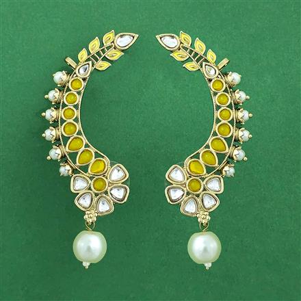 Indo Western Earcuff With Mehndi Plating