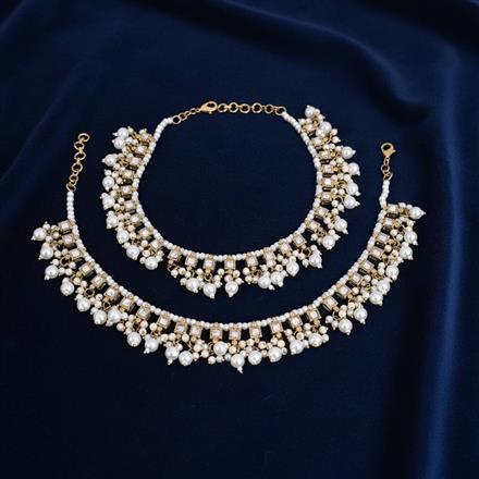 Indo Western Moti Payal With Mehndi Plating