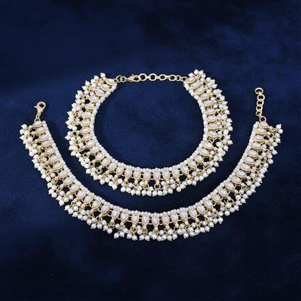 Indo Western Moti Payal With Gold Plating