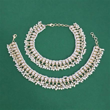 Indo Western Moti Payal With Gold Plating