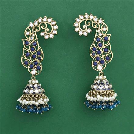 Indo Western Earcuff With Mehndi Plating
