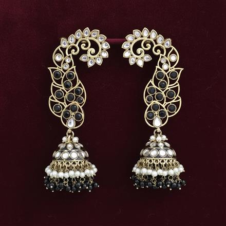 Indo Western Earcuff With Mehndi Plating