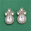Indo Western Classic Earring With Mehndi Plating