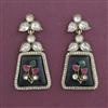Indo Western Classic Earring With Mehndi Plating