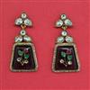 Indo Western Classic Earring With Mehndi Plating