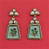 Indo Western Classic Earring With Mehndi Plating