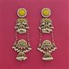 Indo Western Jhumki With Mehndi Plating