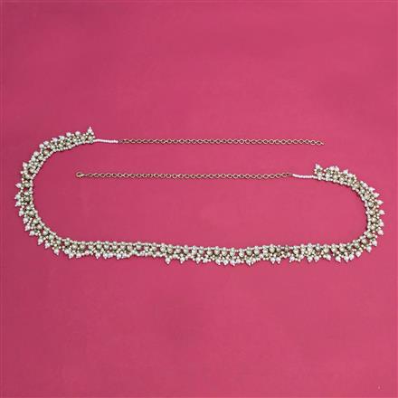 Indo Western Moti Belt With Mehndi Plating