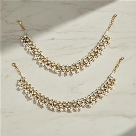 Indo Western Moti Payal With Mehndi Plating