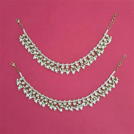 Indo Western Moti Payal With Mehndi Plating