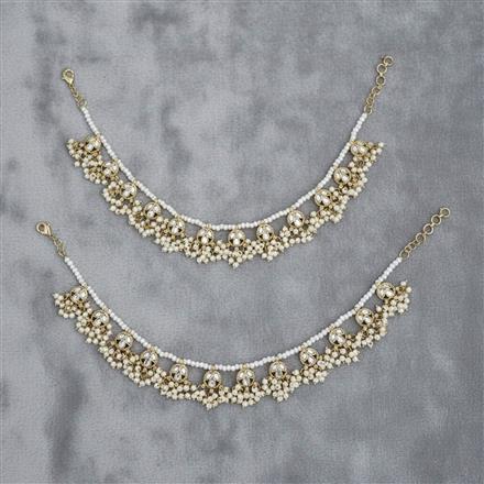 Indo Western Moti Payal With Mehndi Plating