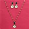 Indo Western Classic Pendant Set With Mehndi Plating