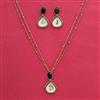 Indo Western Classic Pendant Set With Mehndi Plating