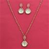 Indo Western Classic Pendant Set With Mehndi Plating