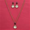Indo Western Classic Pendant Set With Mehndi Plating