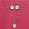 Indo Western Classic Pendant Set With Mehndi Plating