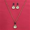 Indo Western Classic Pendant Set With Mehndi Plating