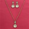 Indo Western Classic Pendant Set With Mehndi Plating
