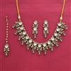 Indo Western Classic Necklace Set With Mehndi Plating