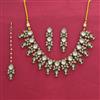 Indo Western Classic Necklace Set With Mehndi Plating