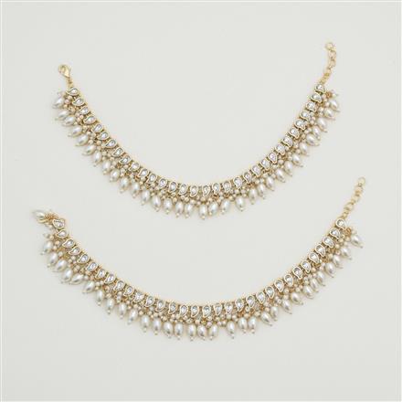 Indo Western Moti Payal With Gold Plating