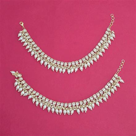 Indo Western Moti Payal With Gold Plating