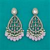 Indo Western Long Earring with Mehndi Plating
