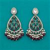 Indo Western Long Earring with Mehndi Plating