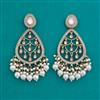 Indo Western Long Earring with Mehndi Plating