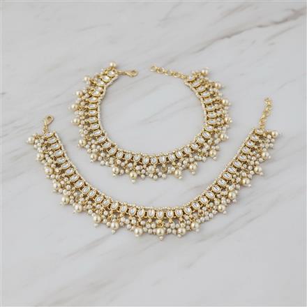 Indo Western Moti Payal With Gold Plating