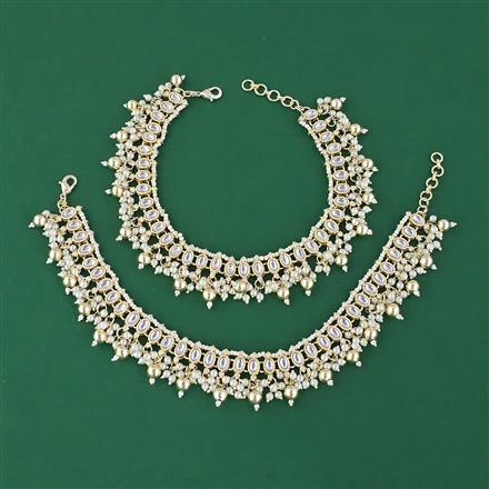 Indo Western Moti Payal With Gold Plating