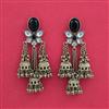 Indo Western Jhumki with Mehndi Plating