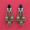Indo Western Jhumki with Mehndi Plating