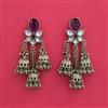 Indo Western Jhumki with Mehndi Plating