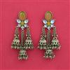 Indo Western Jhumki with Mehndi Plating
