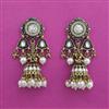 Indo Western Jhumki with Mehndi Plating