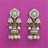 Indo Western Jhumki with Mehndi Plating
