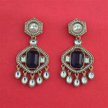 Indo Western Classic Earring With Mehndi Plated