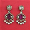 Indo Western Classic Earring With Mehndi Plated
