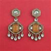 Indo Western Classic Earring With Mehndi Plated
