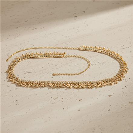 Indo Western Moti Belt With Gold Plating