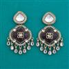 Indo Western Classic Earring with Mehndi Plating