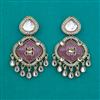 Indo Western Classic Earring with Mehndi Plating